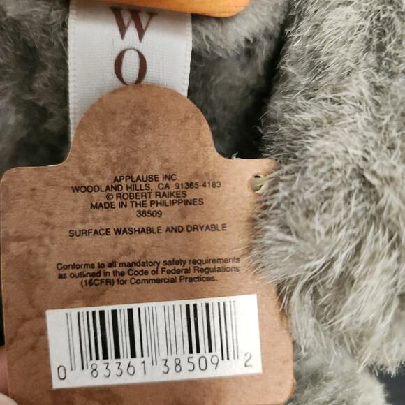 Vintage Robert Raikes Original "38509 Woody Bear"Wooden Face Doll w/Tags&Signed - Picture 11 of 11